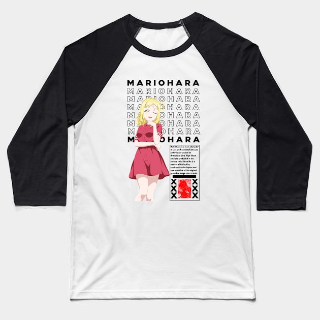 Mari Ohara - Love Live Baseball T-Shirt by Araki Shop